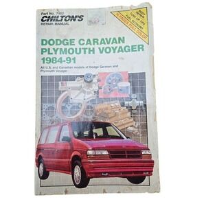 Chilton Dodge Caravan‎ Plymouth Voyager 1984-91 Repair Manual #7482